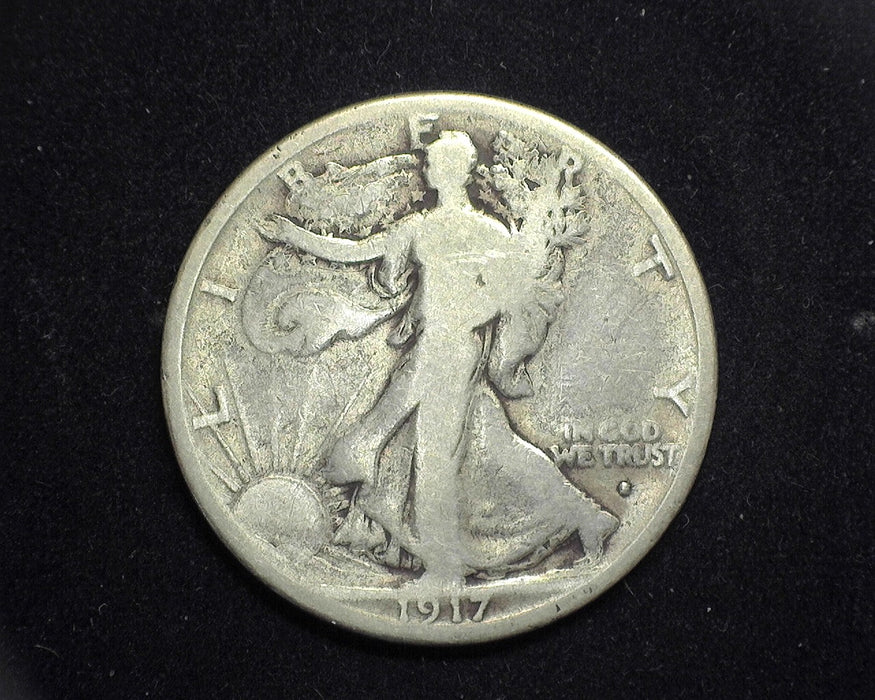 1917 S OBV Liberty Walking Half Dollar VG - US Coin