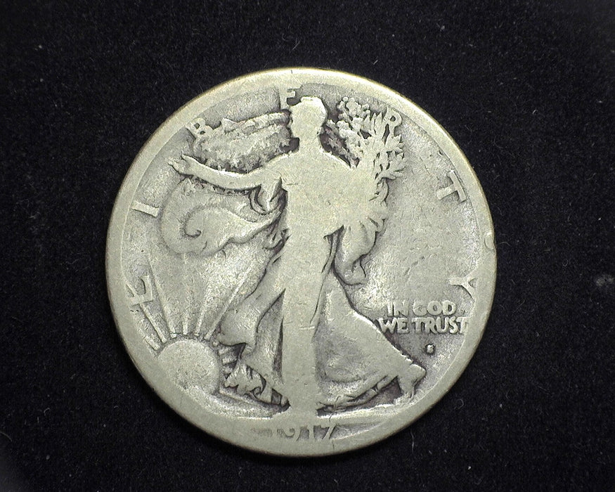 1917 S OBV Liberty Walking Half Dollar VG - US Coin