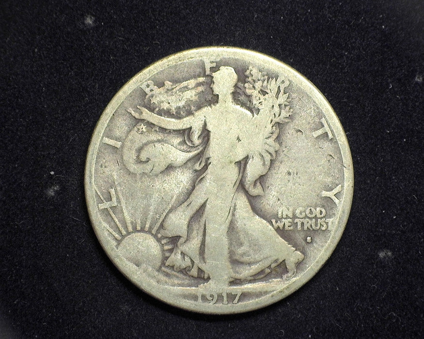 1917 S OBV Liberty Walking Half Dollar VG - US Coin