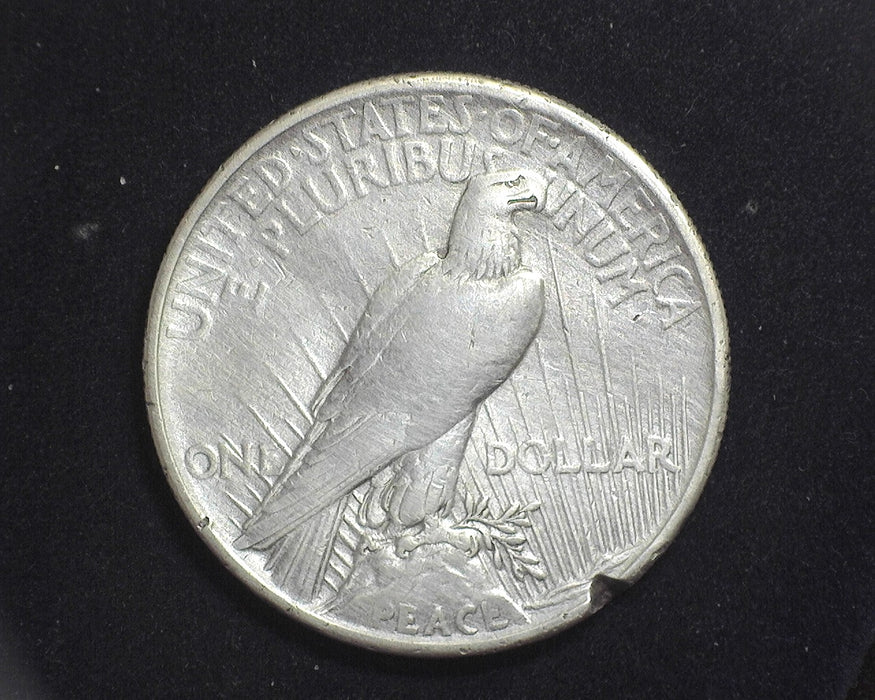 1921 Peace Dollar XF with edge groove - US Coin