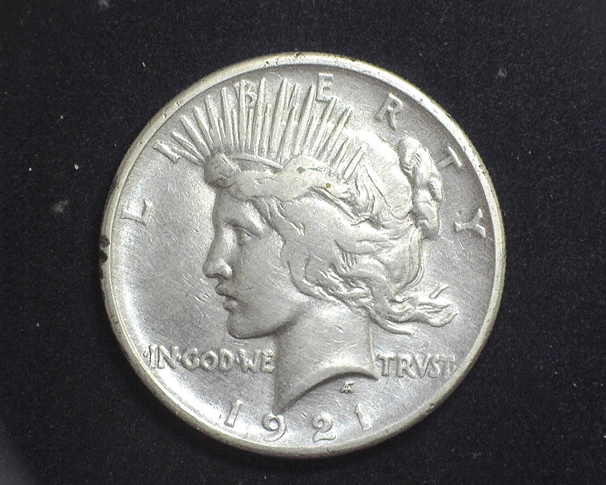 1921 Peace Dollar XF with edge groove - US Coin