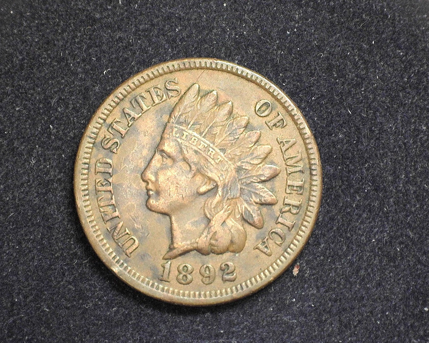 1892 Indian Head Penny/Cent VF/XF - US Coin