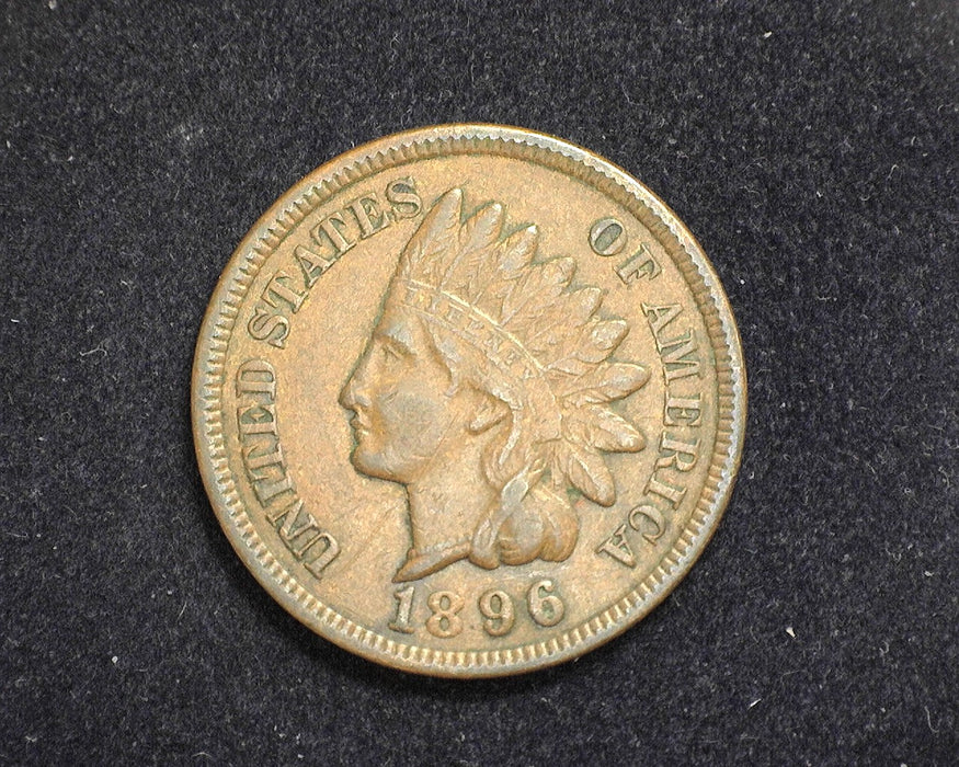 1896 Indian Head Penny/Cent VF/XF Scratch - US Coin