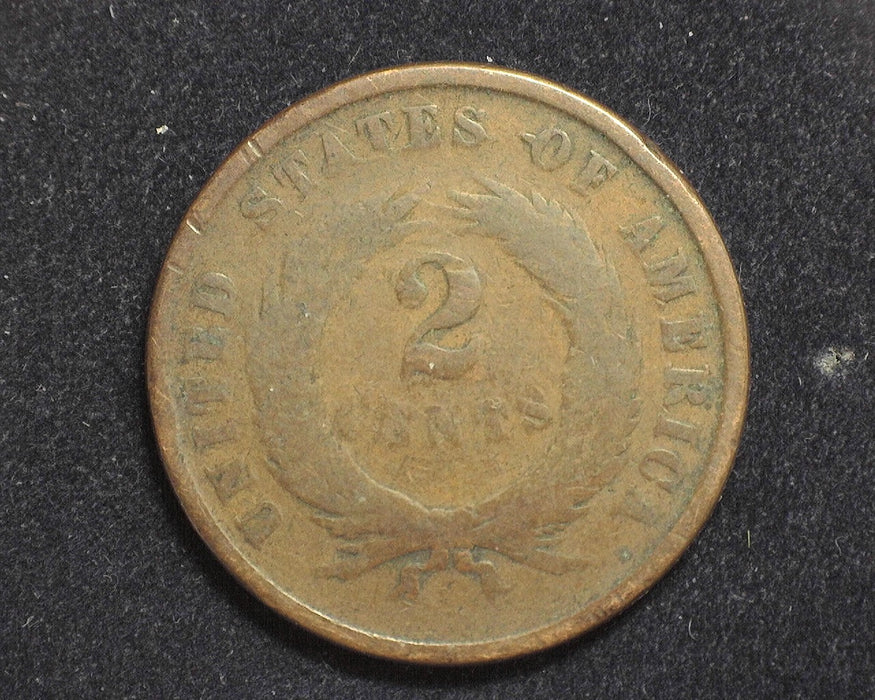 1864 Two Cent Piece G - US Coin