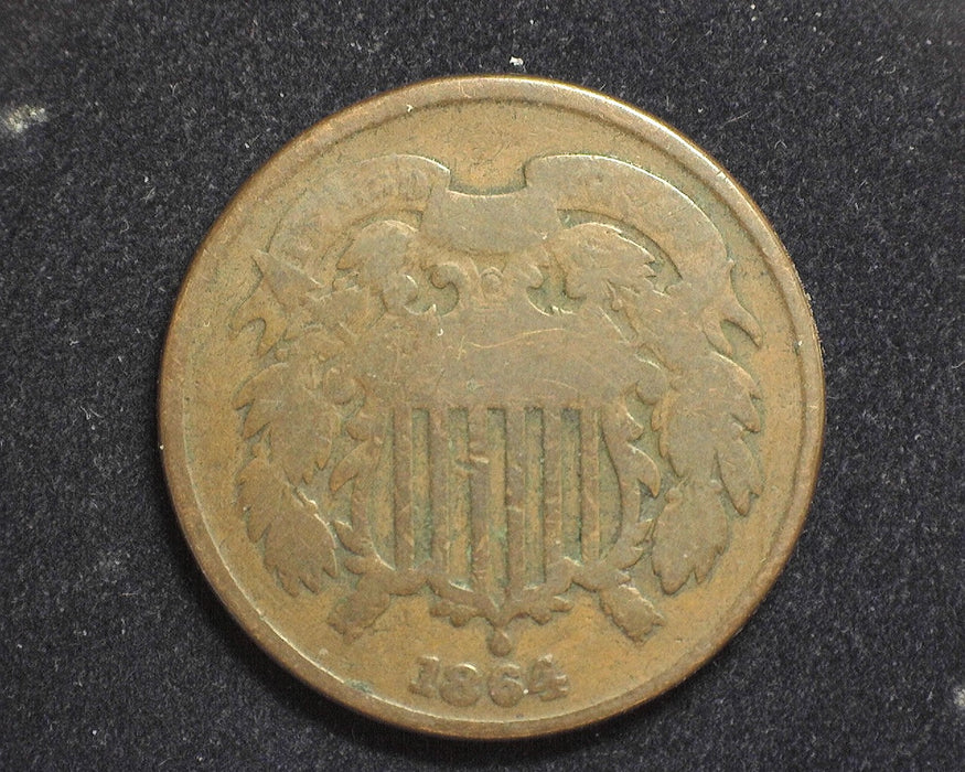 1864 Two Cent Piece G - US Coin