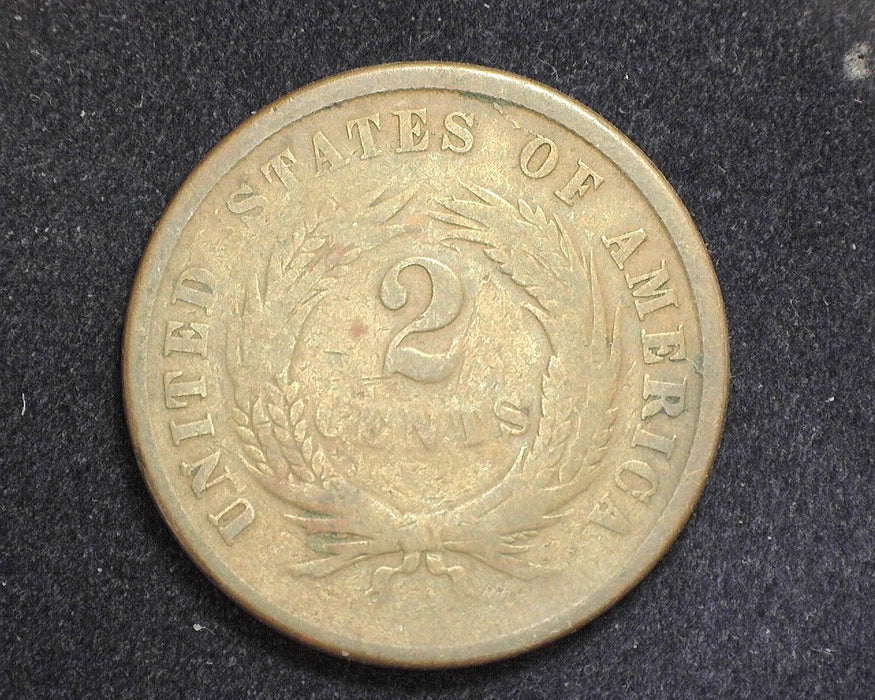 1864 Two Cent Piece G - US Coin