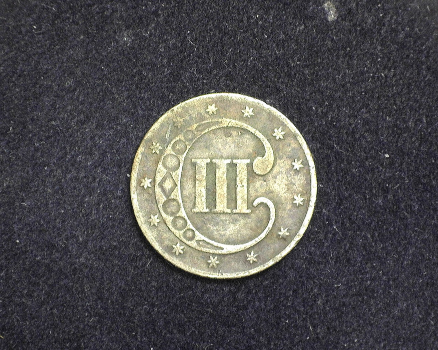 1853 Three Cent Silver F - US Coin