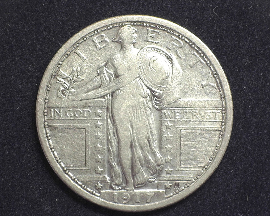 1917 Type 1 Standing Liberty Quarter F - US Coin