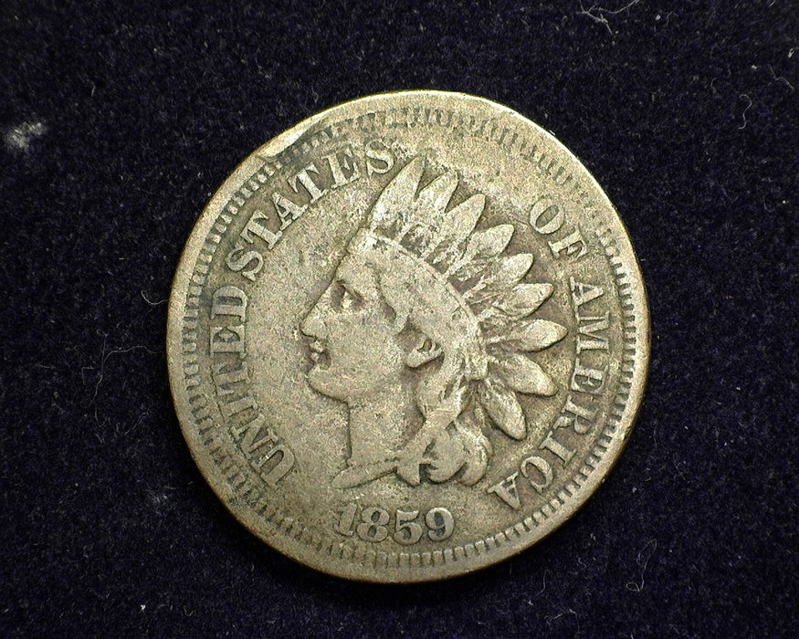 1859 Indian Head Penny/Cent VG - US Coin