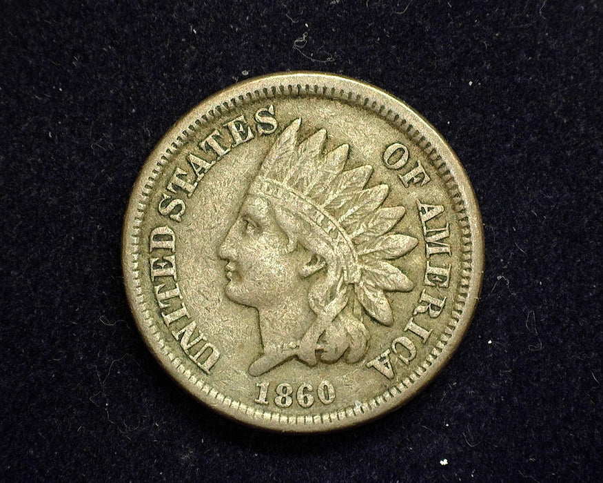 1860 Indian Head Penny/Cent F - US Coin