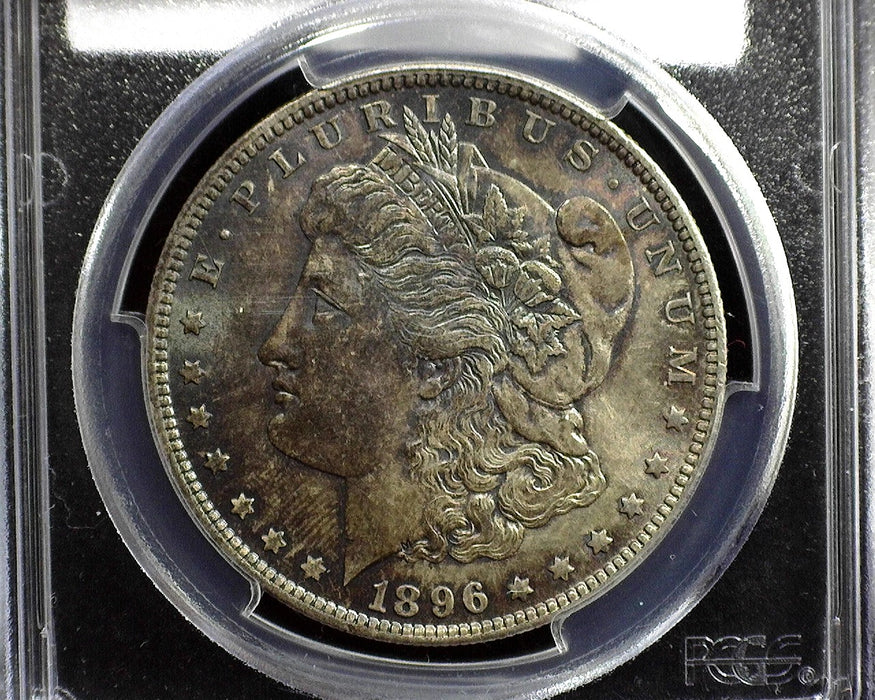 1896 Morgan Dollar PCGS - MS64 Beautiful toning - US Coin