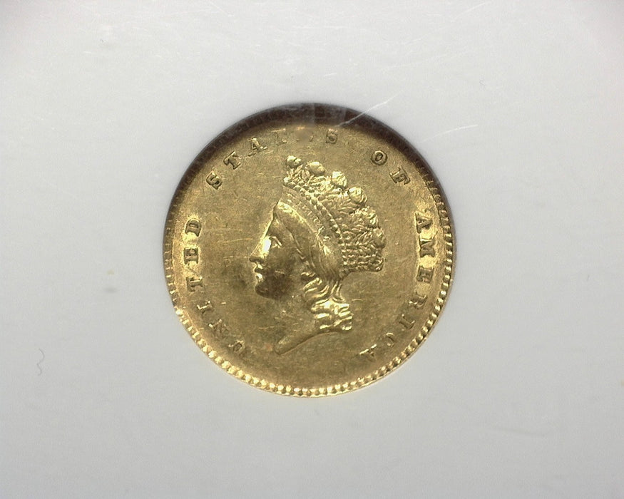 1854 Type 2 Gold Dollar NGC AU55 - US Coin