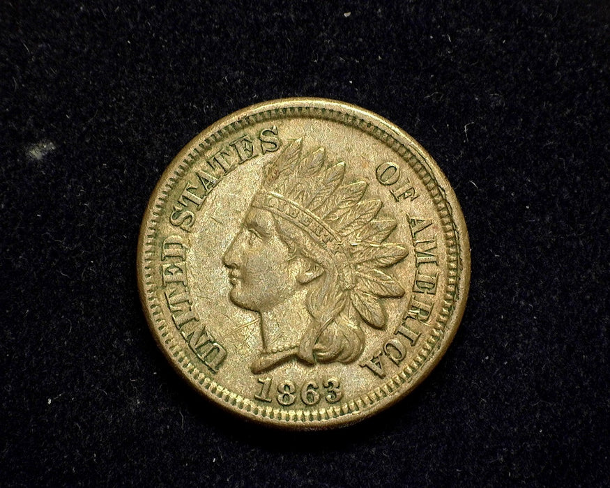 1863 Indian Head Penny/Cent VF Corrosion - US Coin