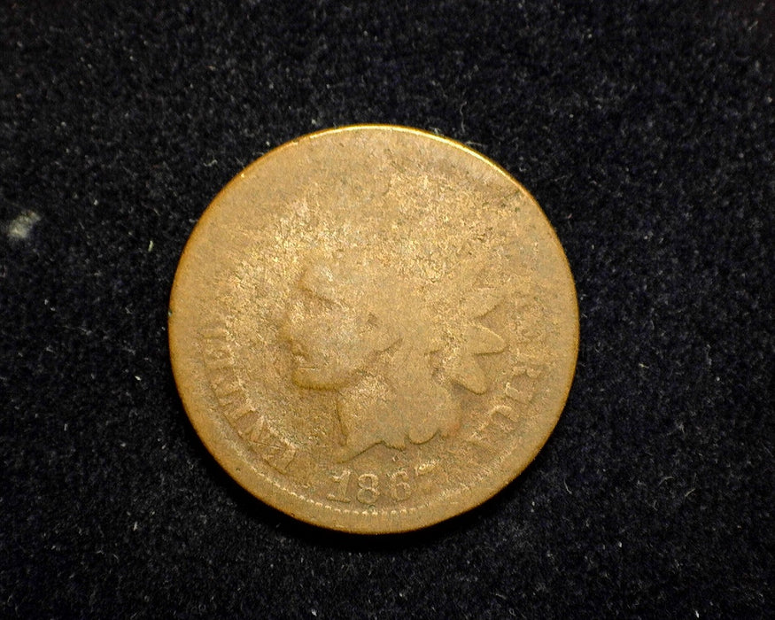 1867 Indian Head Penny/Cent AG - US Coin