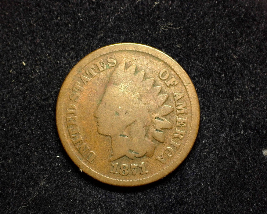 1871 Indian Head Penny/Cent G - US Coin