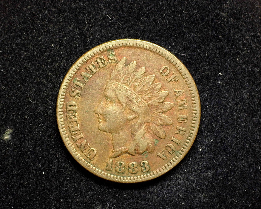 1883 Indian Head Penny/Cent F - US Coin