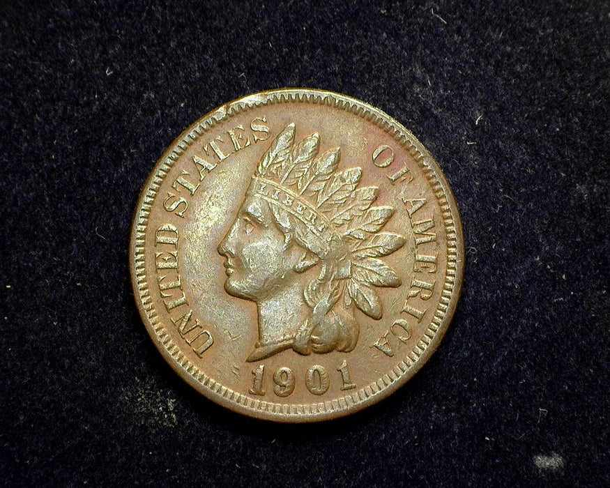 1901 Indian Head Penny/Cent XF - US Coin