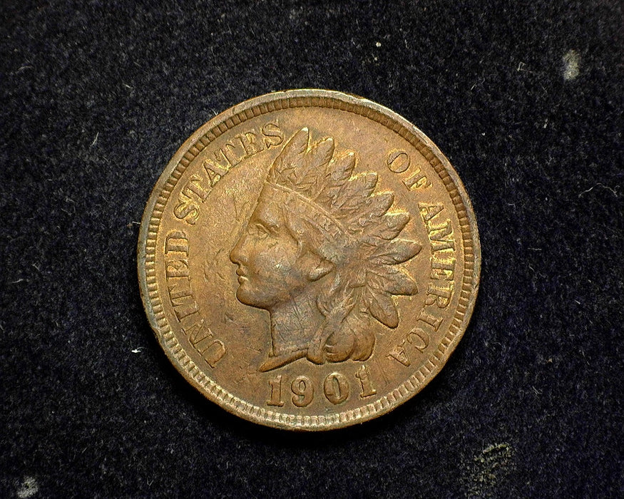 1901 Indian Head Penny/Cent VF/Xf - US Coin