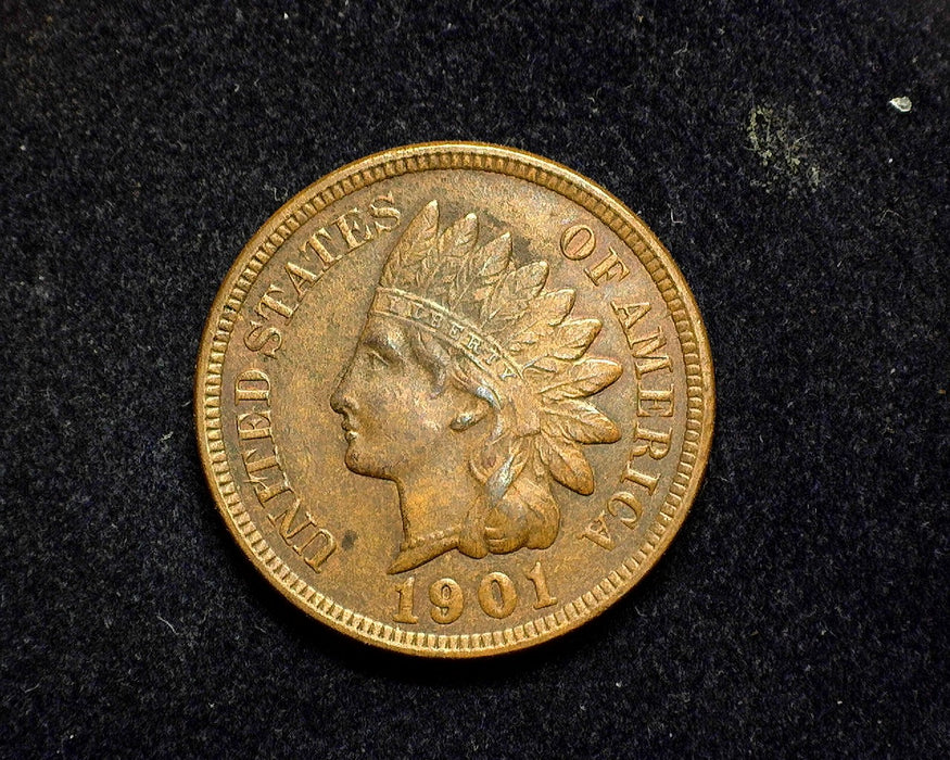 1901 Indian Head Penny/Cent XF - US Coin