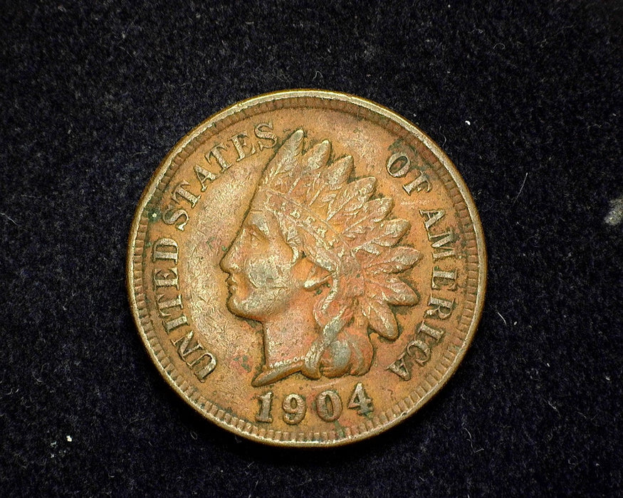 1904 Indian Head Penny/Cent Vf/Xf - US Coin