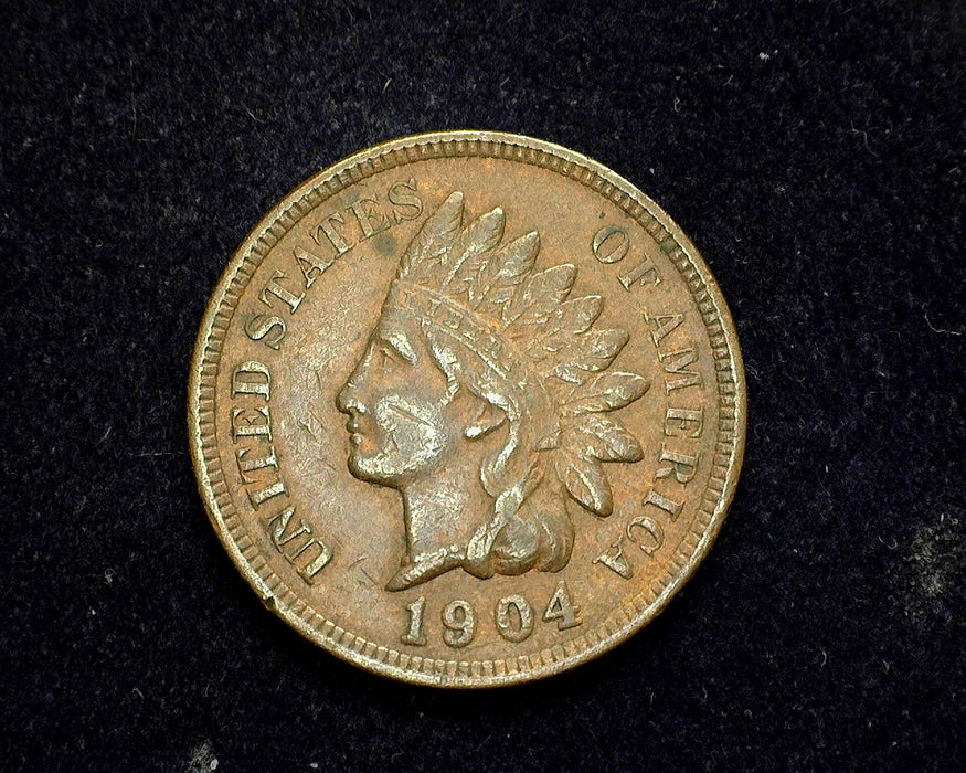 1904 Indian Head Penny/Cent Vf/Xf - US Coin