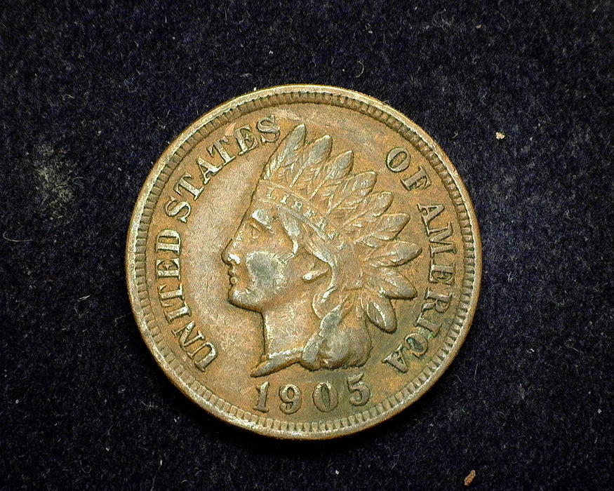 1905 Indian Head Penny/Cent VF/Xf - US Coin