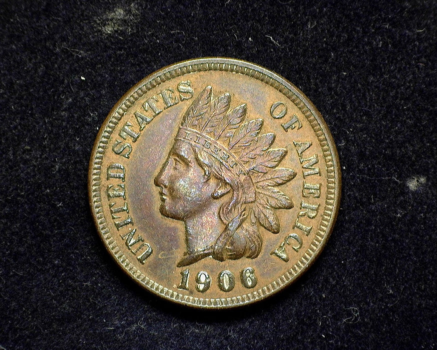 1906 Indian Head Penny/Cent XF - US Coin