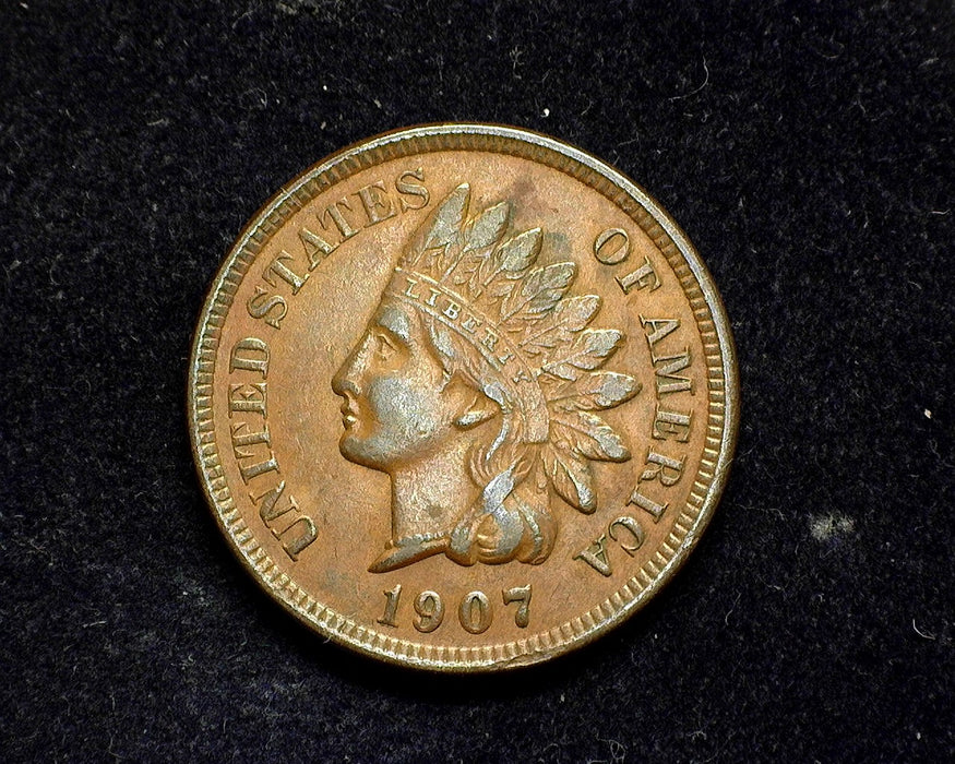 1907 Indian Head Penny/Cent VF/XF - US Coin