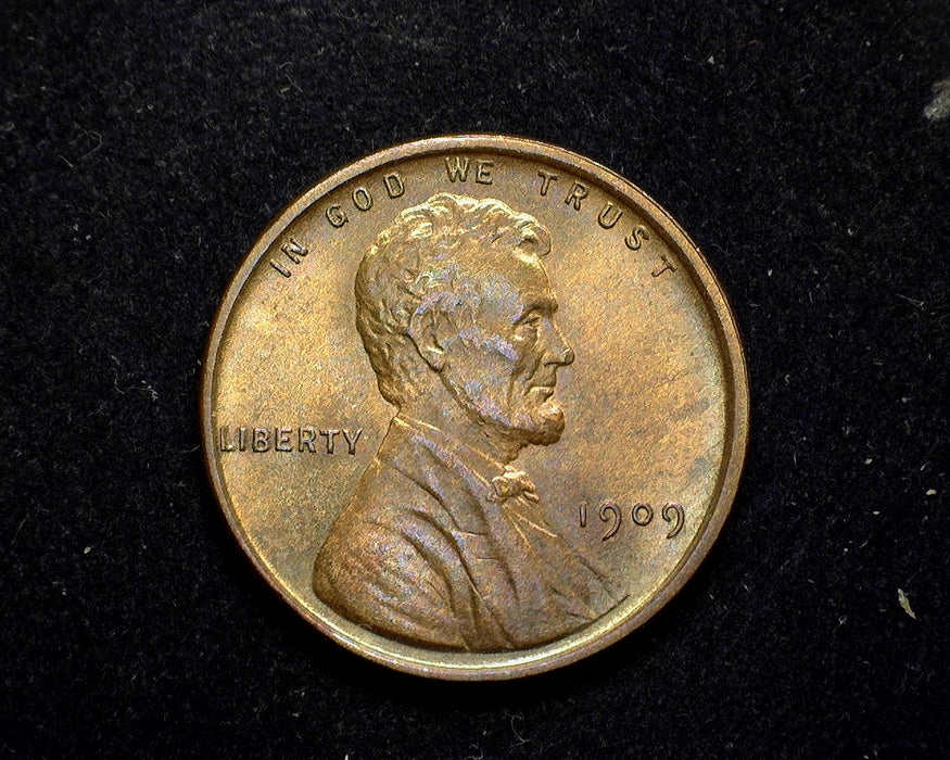 1909 Lincoln Wheat Penny/Cent VDB BU Choice Red - US Coin