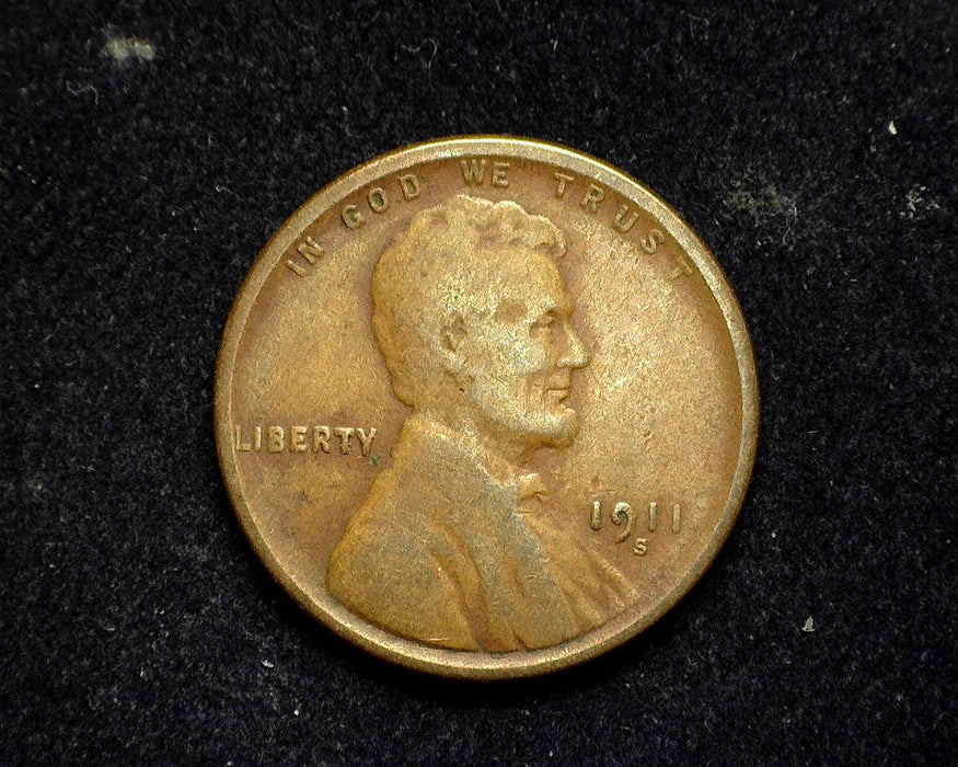 1911 S Lincoln Wheat Penny/Cent VG - US Coin