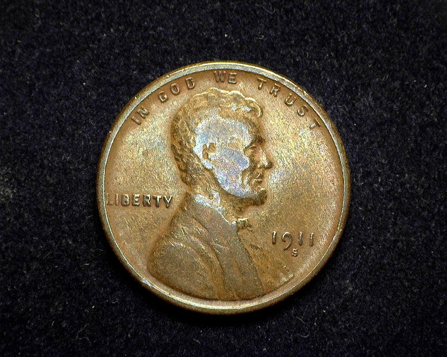 1911 S Lincoln Wheat Penny/Cent VG/F - US Coin