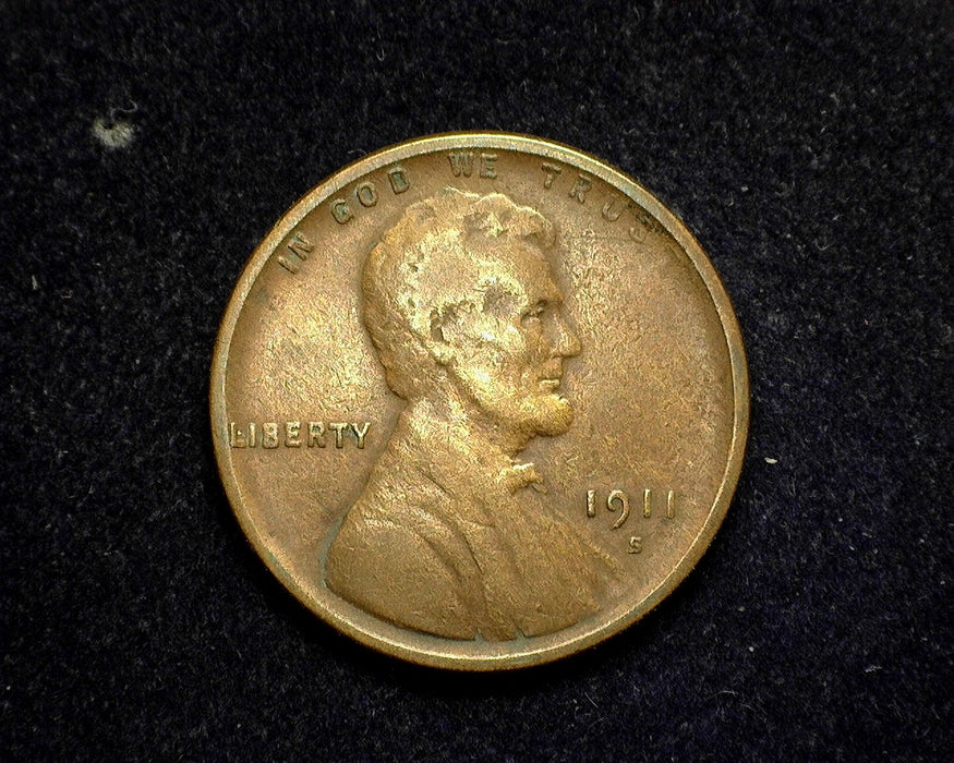 1911 S Lincoln Wheat Penny/Cent VG/F - US Coin