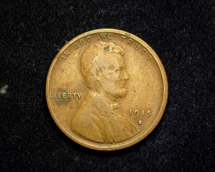 1915 S Lincoln Wheat Penny/Cent VG/F - US Coin