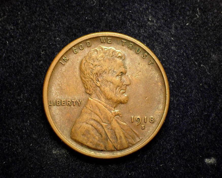 1918 S Lincoln Wheat Penny/Cent XF - US Coin