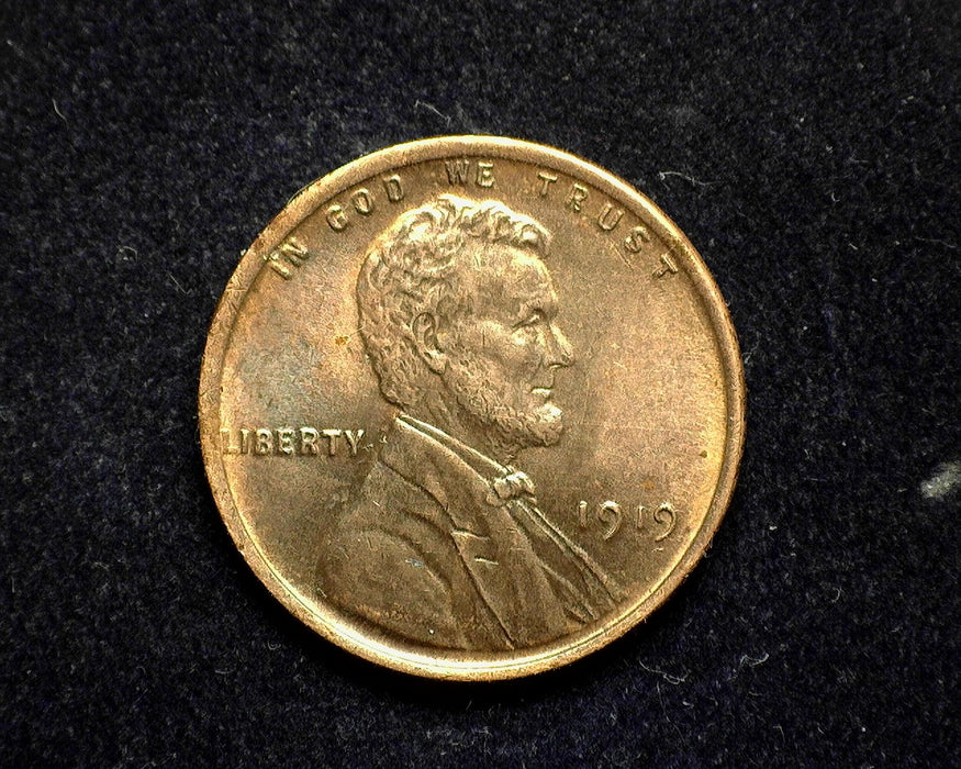 1919 Lincoln Wheat Penny/Cent BU Red - US Coin