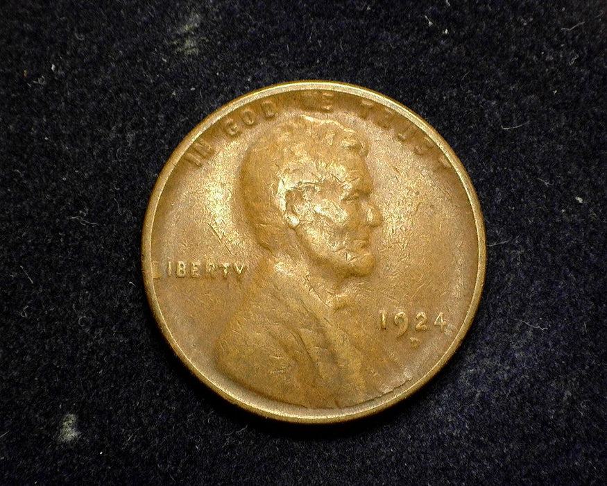 1924 D Lincoln Wheat Penny/Cent VG/F - US Coin