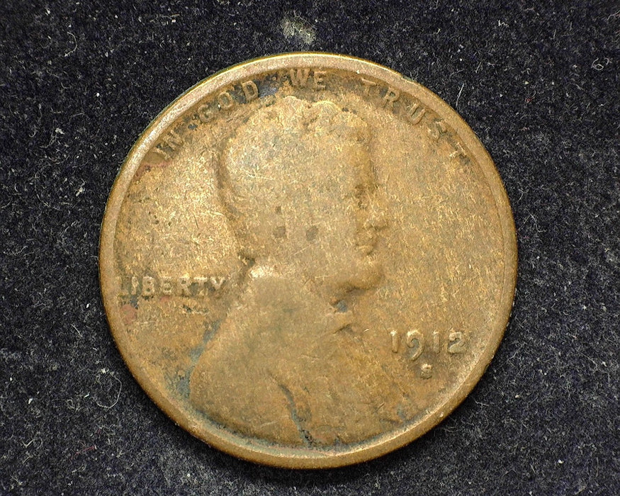 1912 S Lincoln Wheat Cent G - Coin