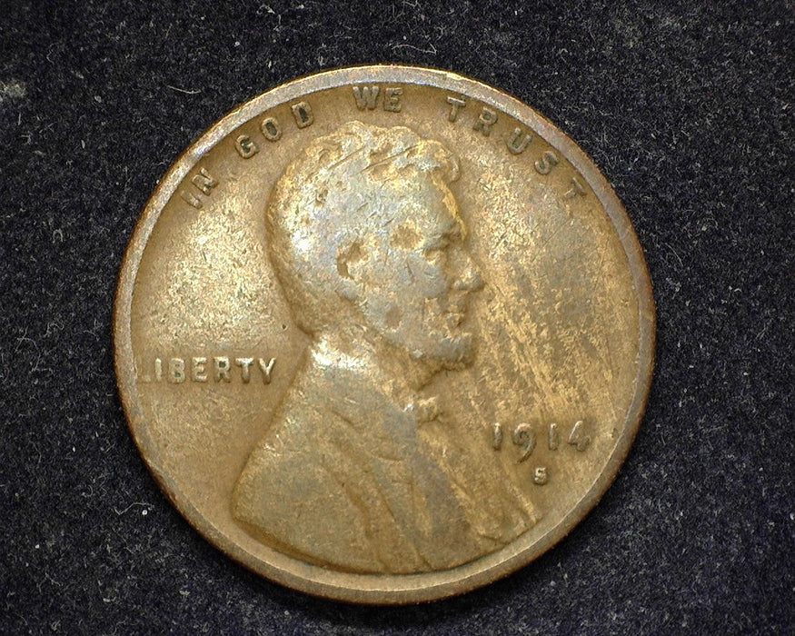 1914 S Lincoln Wheat Cent G - Coin