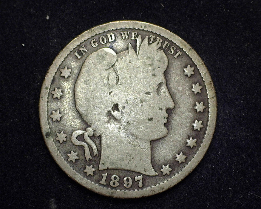 1897 S Barber Quarter G - US Coin