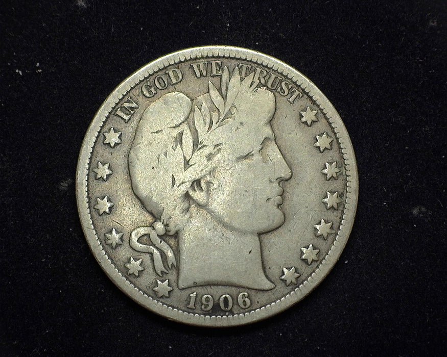 1906 D Barber Half Dollar VG - US Coin