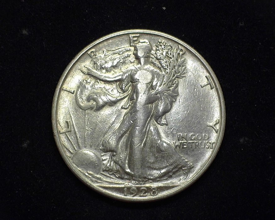 1928 S Liberty Walking Half Dollar Vf/Xf Cleaned - US Coin