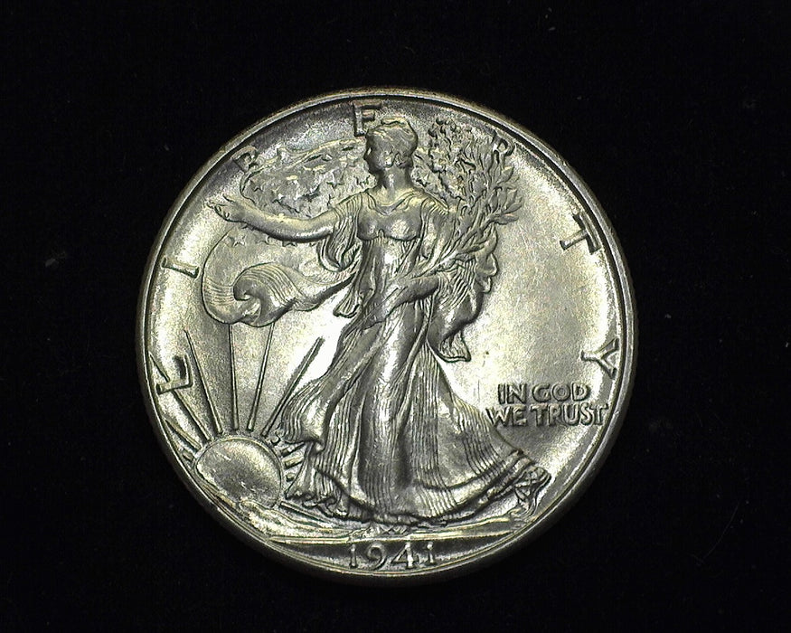 1941 D Liberty Walking Half Dollar BU Choice - US Coin