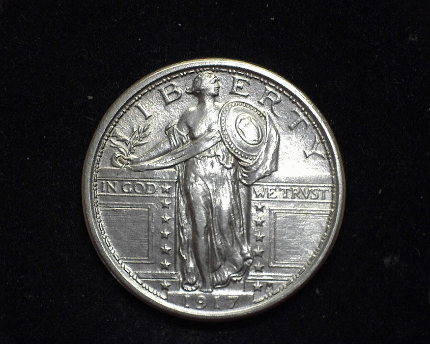 1917 Type 1 Standing Liberty Quarter AU - US Coin