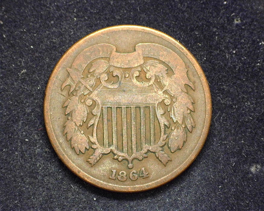 1864 Two Cent Piece G - US Coin