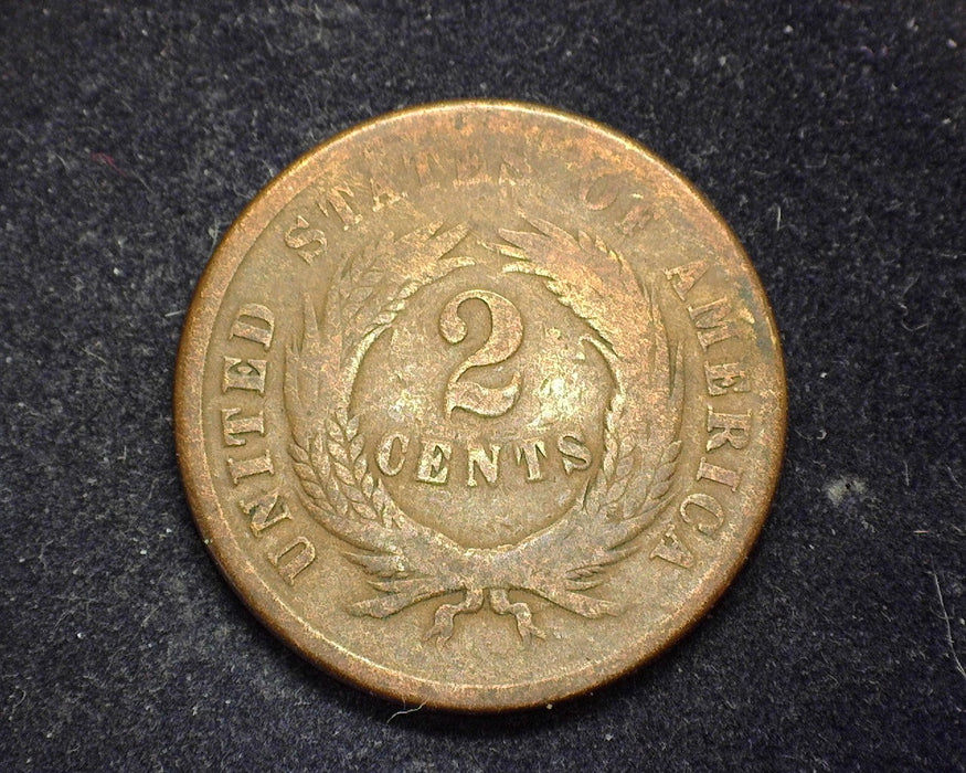 1864 Two Cent Piece G - US Coin