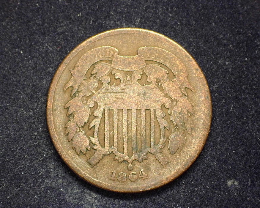 1864 Two Cent Piece G - US Coin