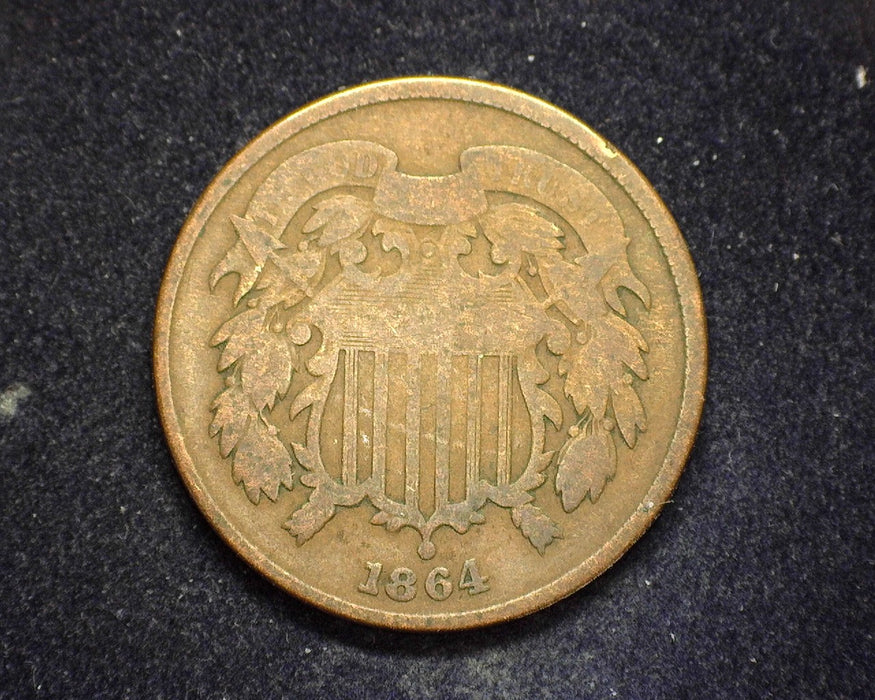 1864 Two Cent Piece G - US Coin