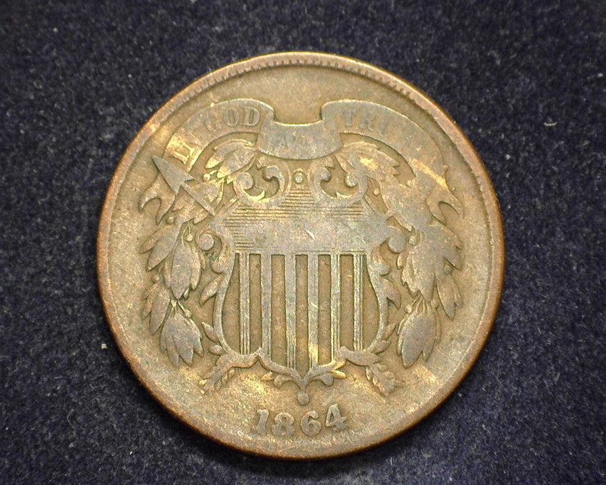 1864 Two Cent Piece G - US Coin