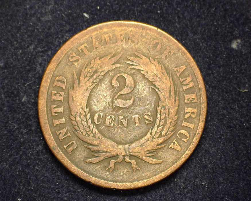 1864 Two Cent Piece G - US Coin