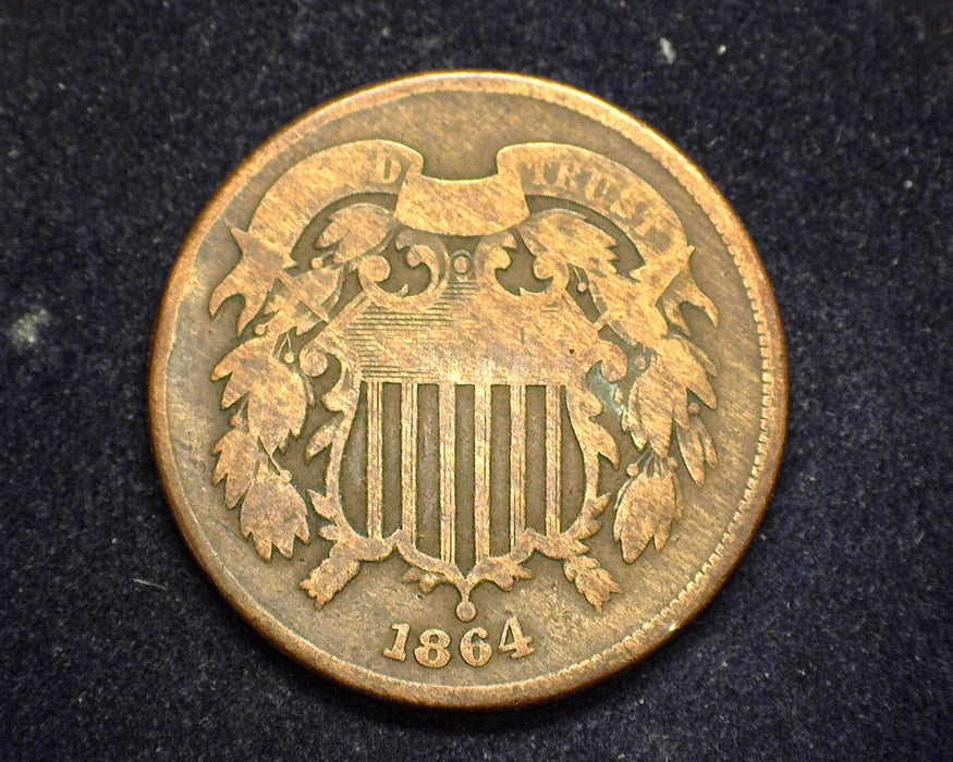 1864 Two Cent Piece G - US Coin